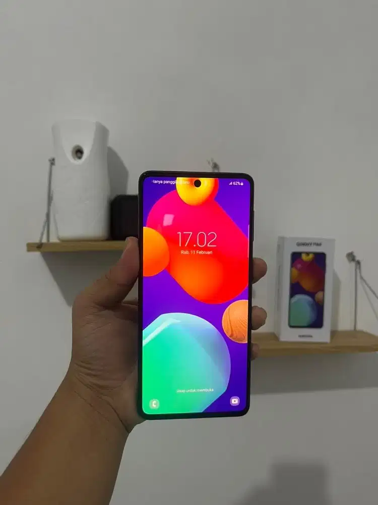 Samsung Galaxy M62 Ex resmi sein 8/256 gb Fullset No minus mulus