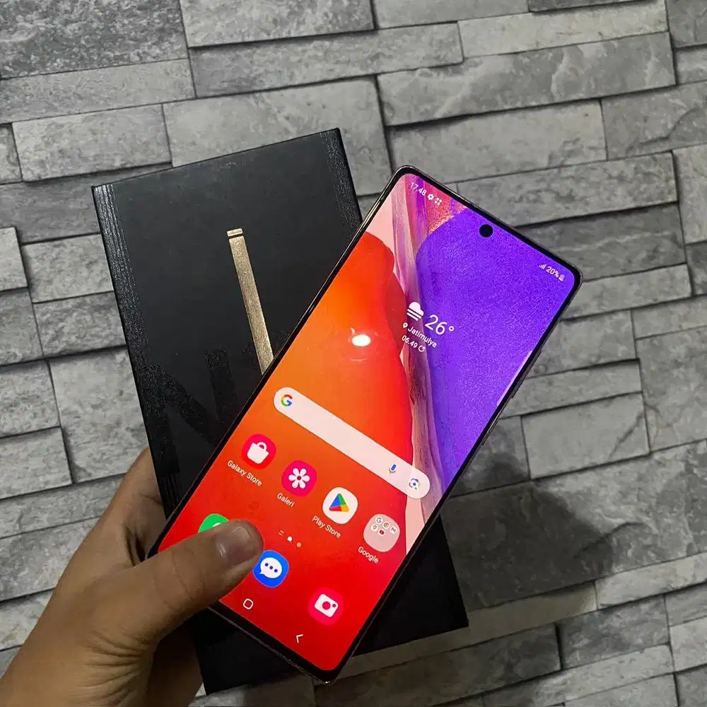 Samsung Galaxy Note 20 Ex resmi sein Fullset No minus 8/256 gb