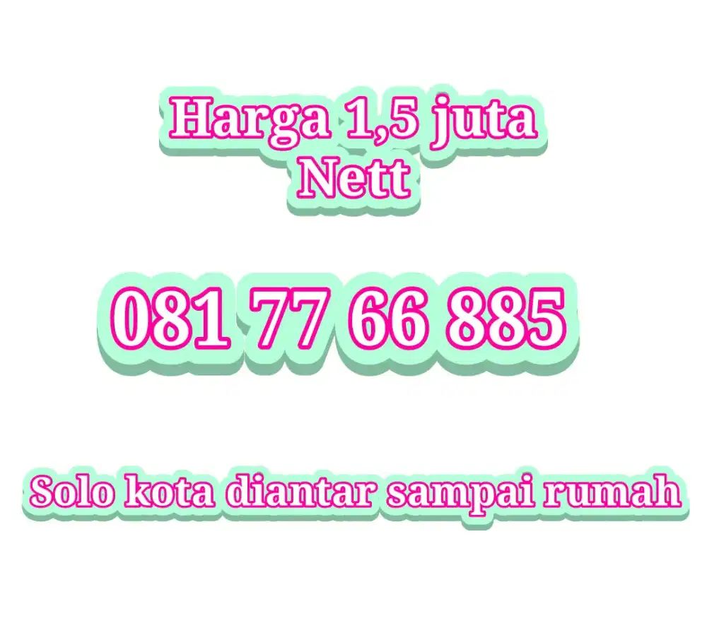 Kartu perdana XL cantik 10 digit