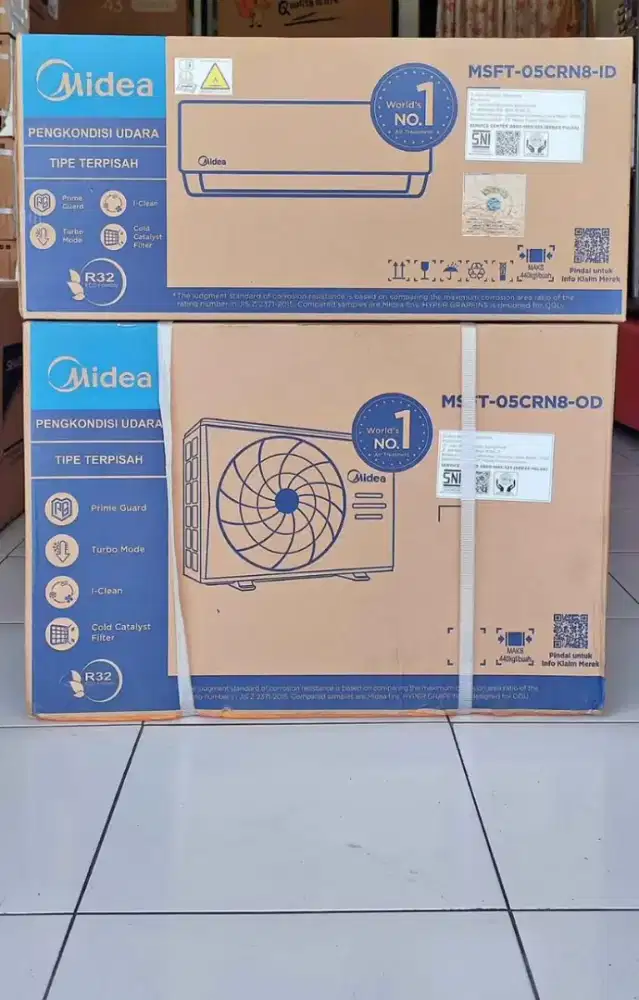 Ac Midea ½ Pk Baru + Pasang