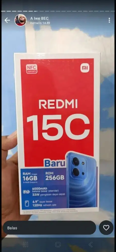 XIAOMI REDMI 15C RAM 8/256GB