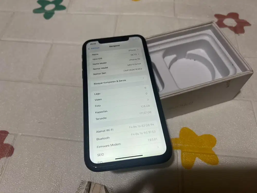 iPhone Xr 128GB Ex Resmi Beacukai Mulus