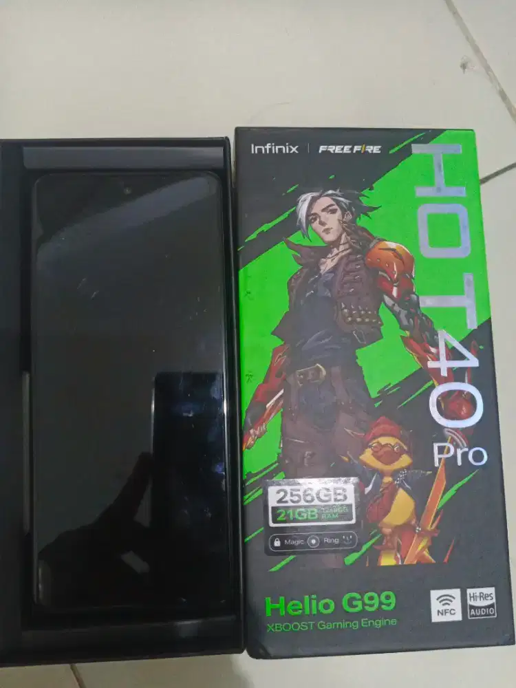 Infinix hot 40 pro full set ram 12/256 NFC