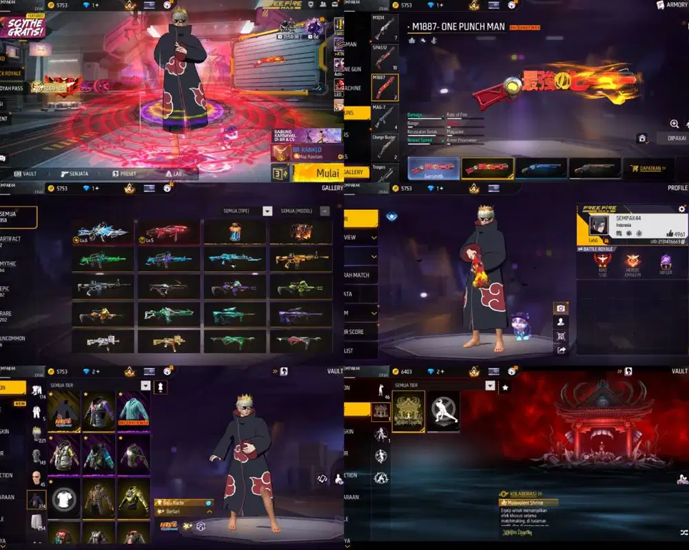 DI JUAL AKUN FF AMAN DAN TERPERCAYA