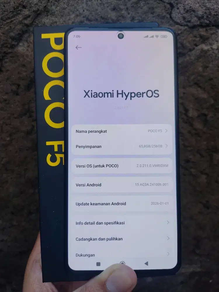 Jual POCO F5 12/256 GB Fullset Garansi Resmi