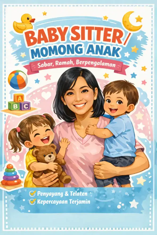 Membutuhkan ART Momong Anak (WAJIB MENGINAP)