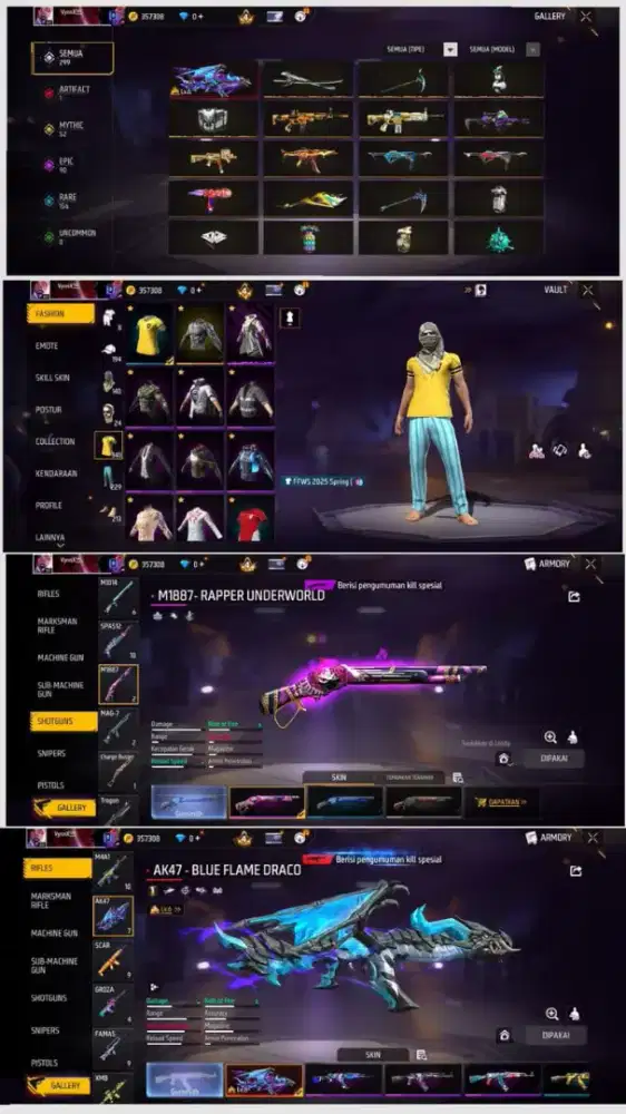 JUAL AKUN FF MURAH MINAT CHAT ADMIN