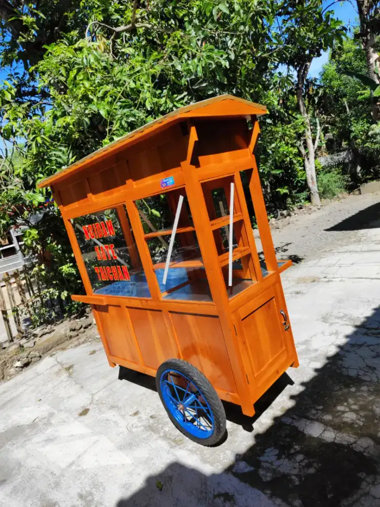 Gerobak Angkringan Bakso Mie Ayam PeceL Bubur Sate Martabak Ronde dlL
