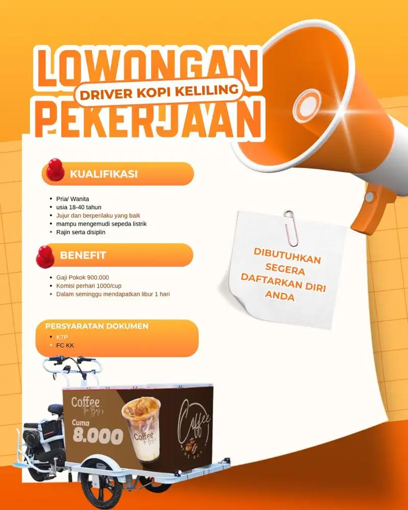 LOKER DRIVER KOPI KELILING