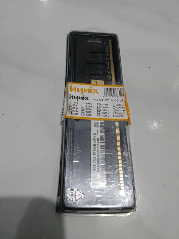 Ram 16gb ddr4 double IC speed 2666 ( 1333mhz) normal lancar.