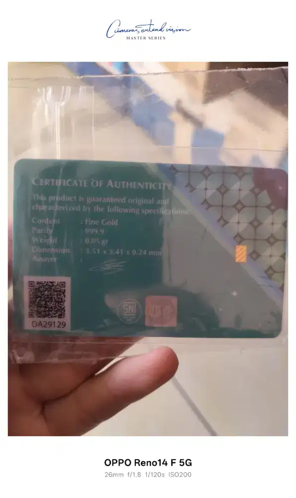 Emas 0.05 dijual cepat