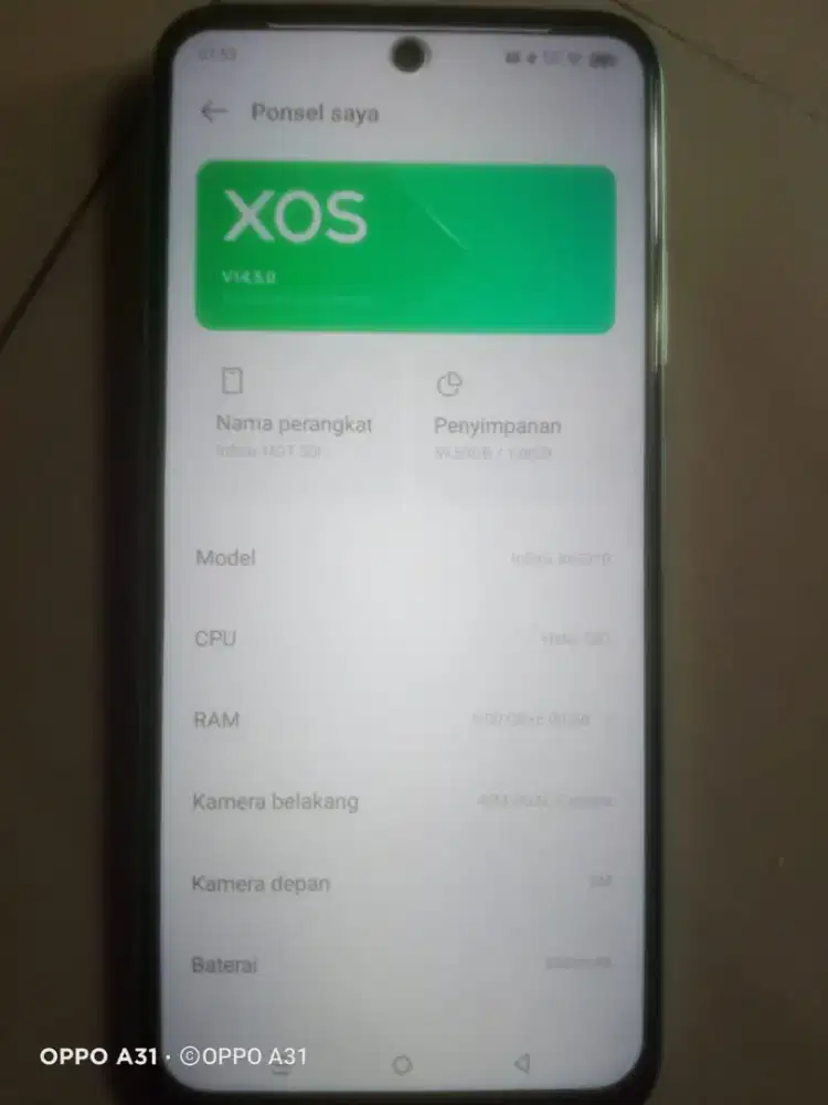 Infix hot 50i garansi