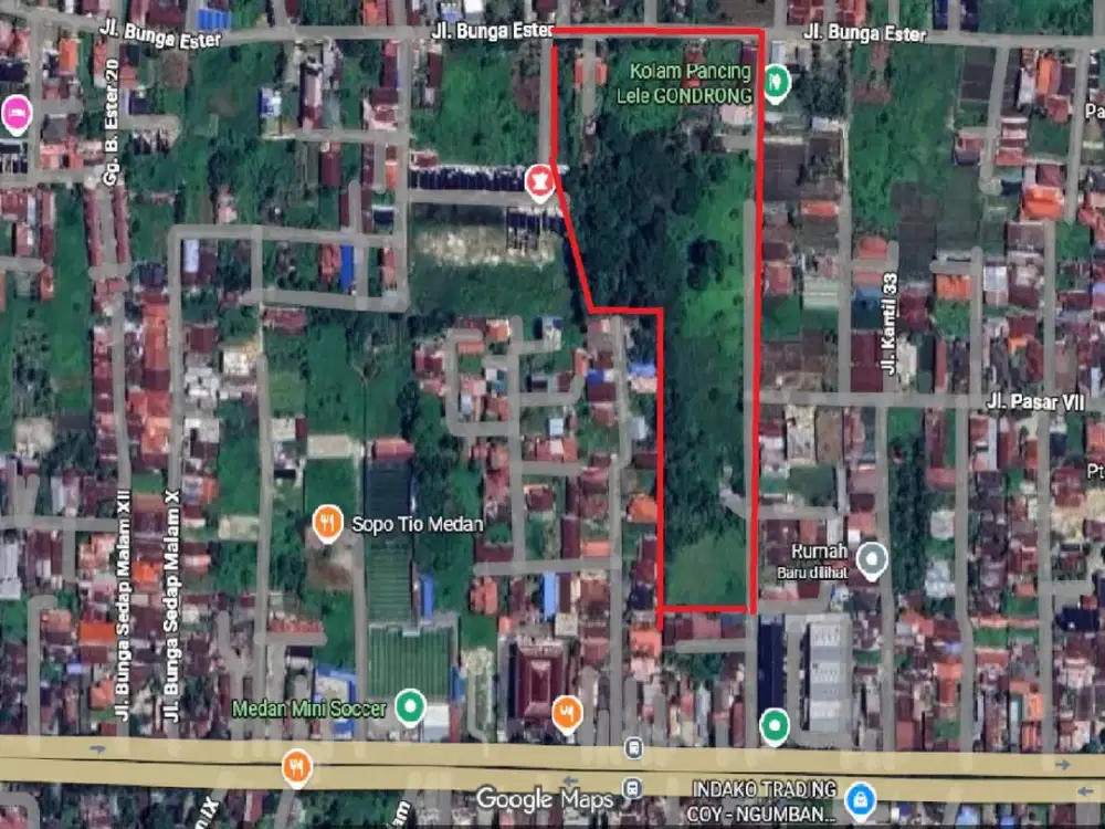 Investasi Lahan Terbaik Dekat Kampus USU Jl Jamin Ginting Ngumban dan Setia Budi PAdang Bulan