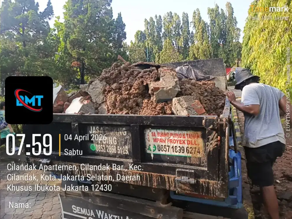 Jasa buang sampah proyek