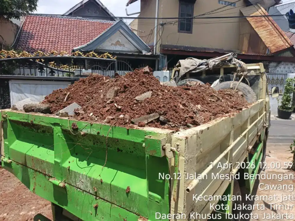 Jasa buang puing dan angkut tanah