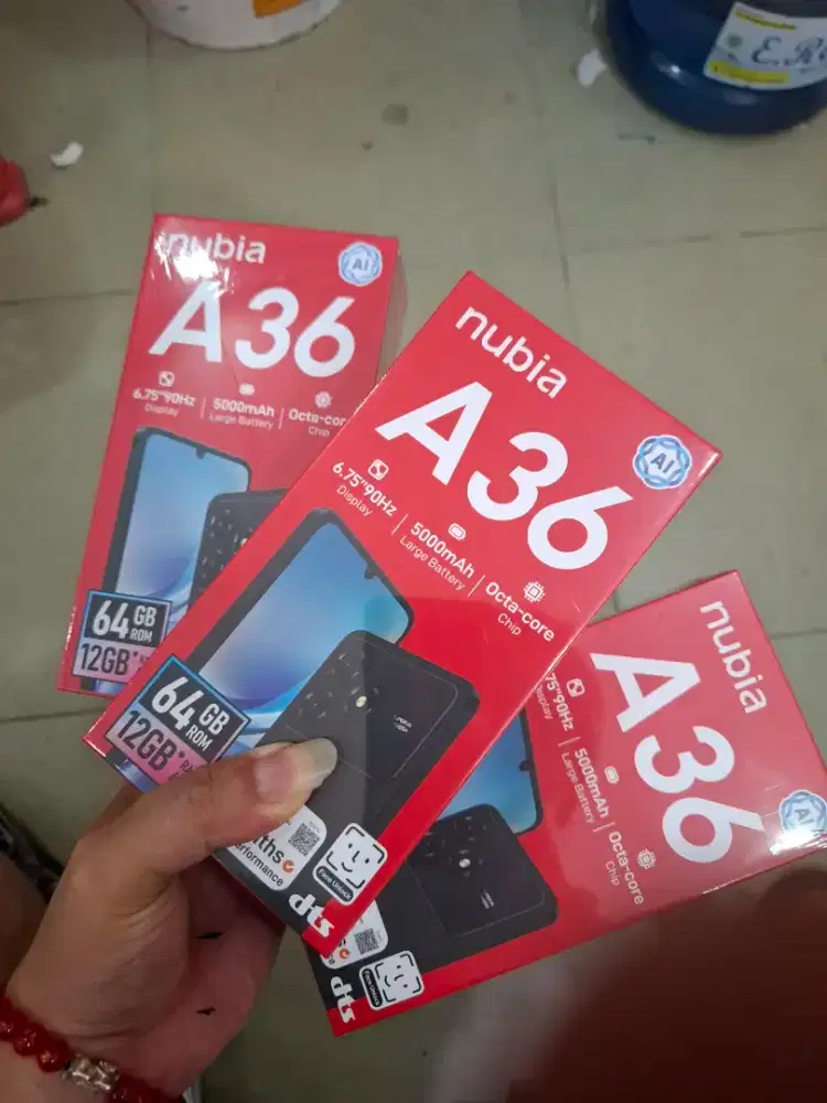 Nubia a36 ram 12/64 baru