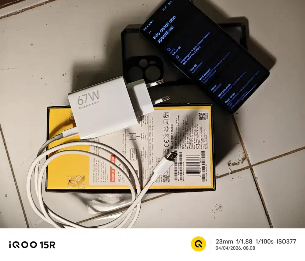 Poco F5 5G varian 12/256 Fullset