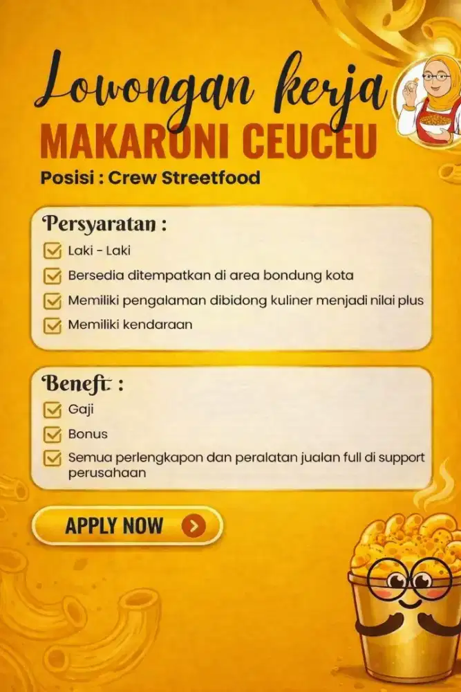 Lowongan Kerja Crew Streetfood