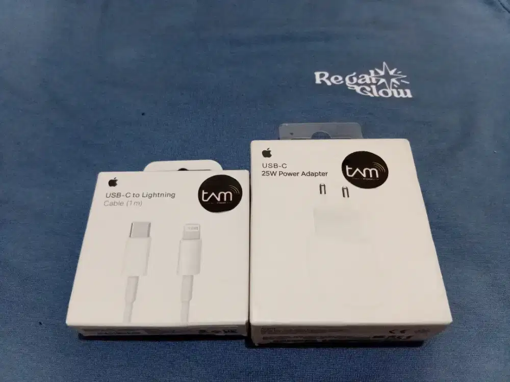Adaptor Original Tam iphone 25W Tipe C+Kabel Data Tipe C To Lighting