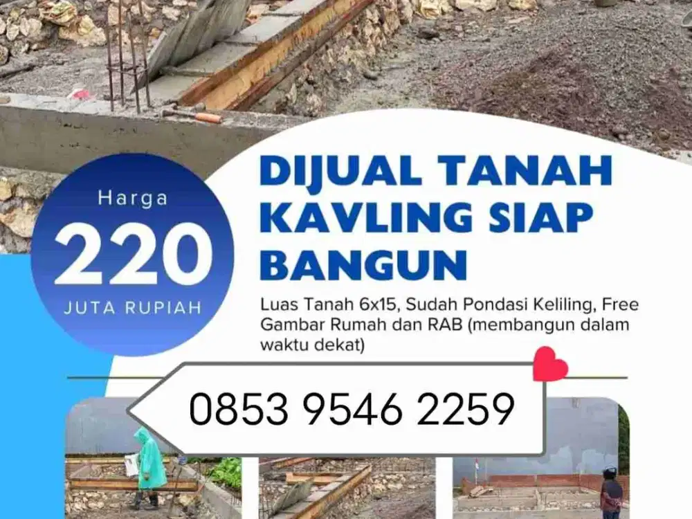 TANAH KAVLING DEKAT CITRA LAND HERTASNING SIAP BANGUN