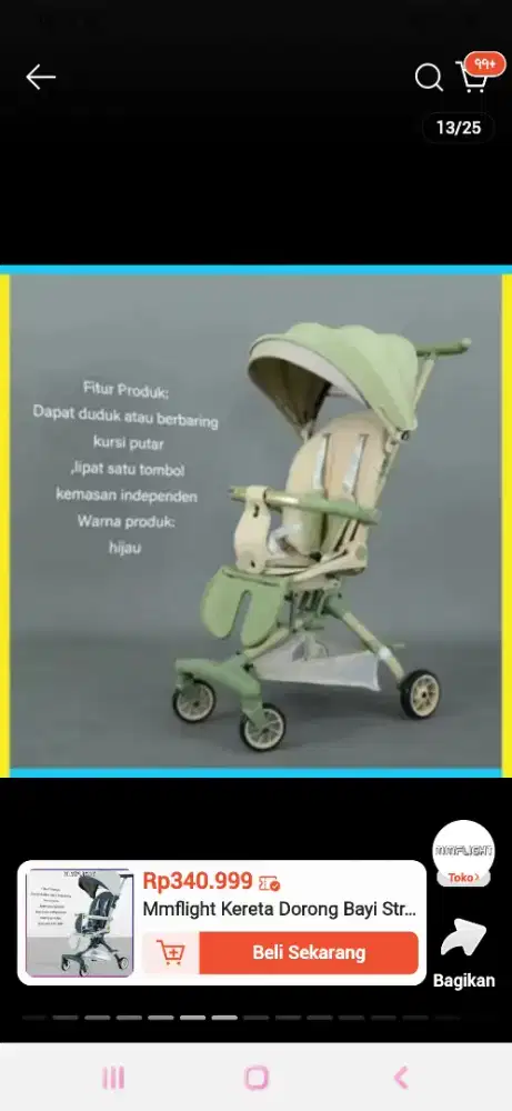 Stroller lipat merk MMFLIGHT