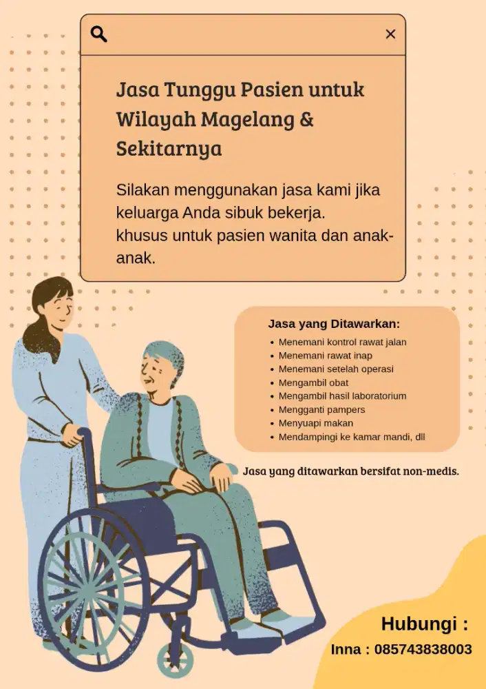 Jasa tunggu pasien u wilayah magelang & sekitar nya
