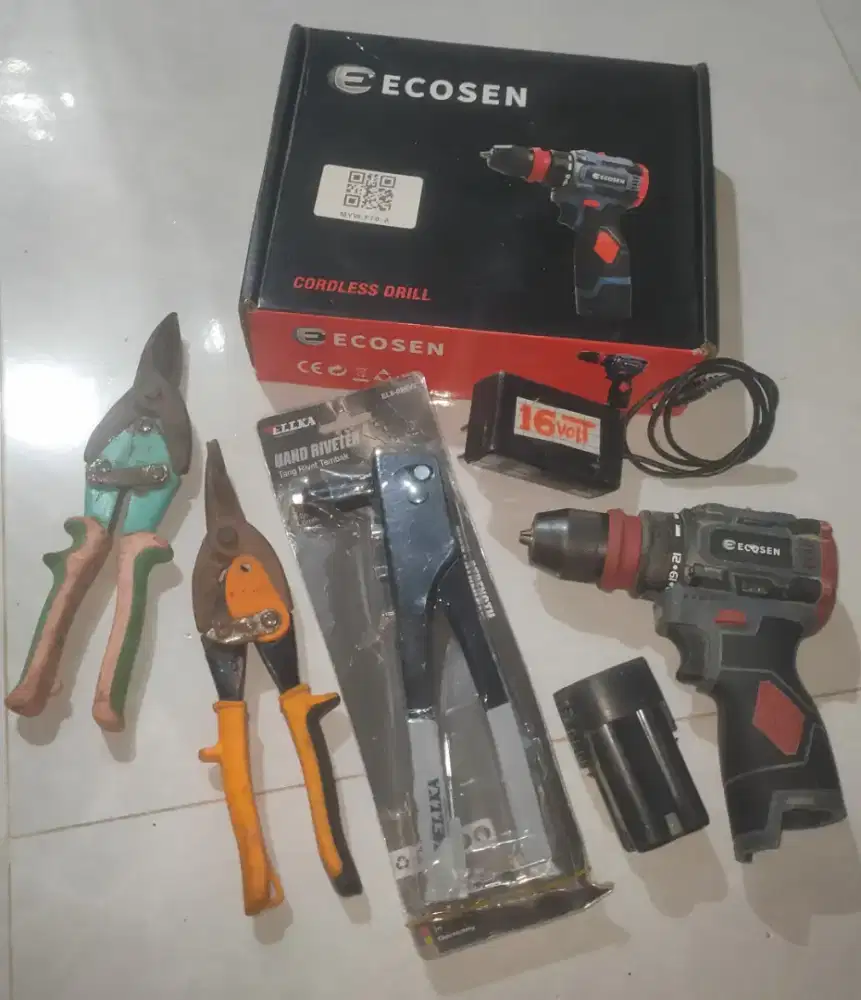 Bor batre ripet dan gunting baja ringan