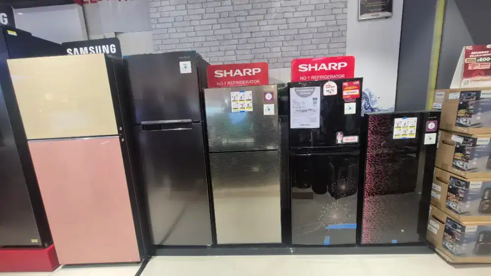 Ready stok kulkas sharp 2 pintu