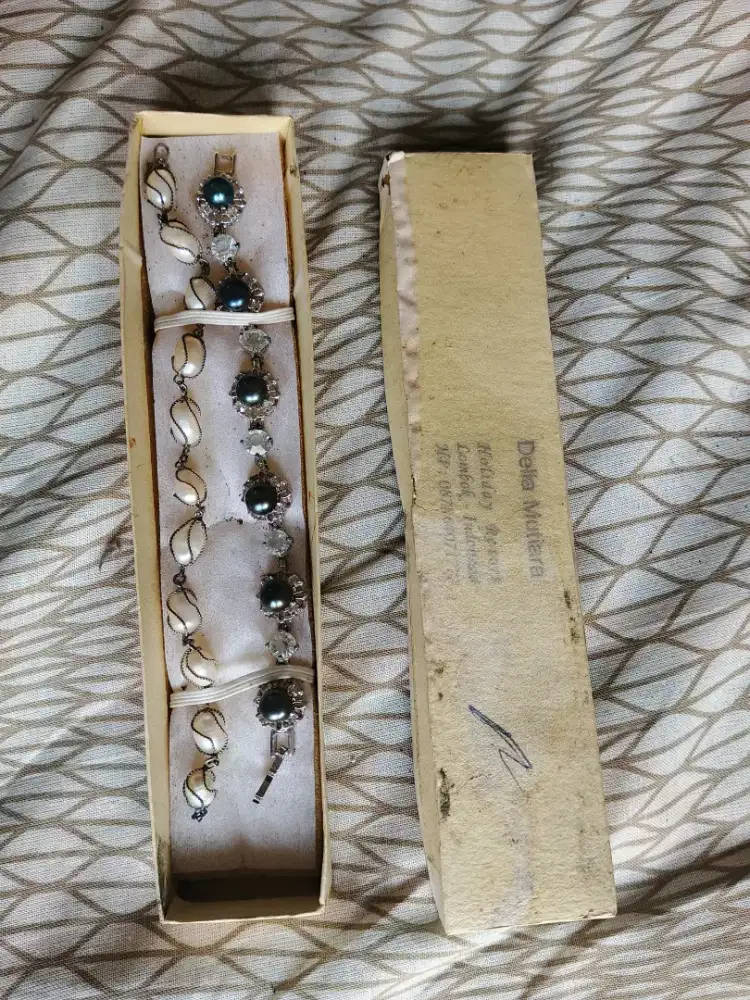 GELANG PERAK MUTIARA ASLI LOMBOK