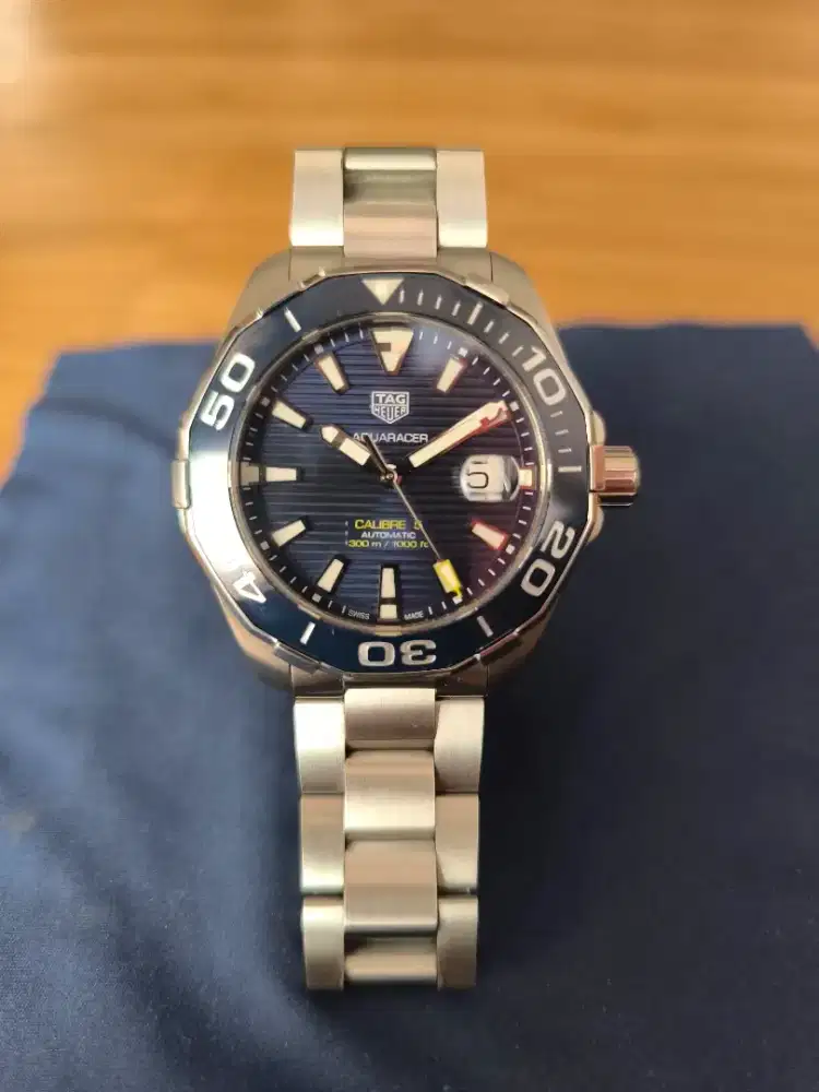 TAG Heuer Aquaracer Calibre 5 Automatic Fullset Blue Dial