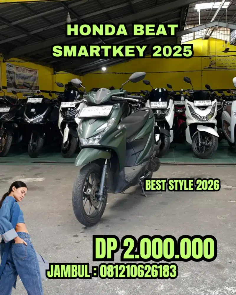 HONDA BEAT DELUXE SMARTKEY 2025 SIAP PAKAI