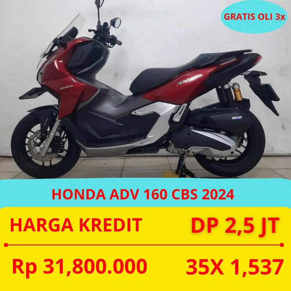 PROMO SUKSES MOTOR HONDA ADV 160 CBS 2024 DP MURAH 2,5 JUTA GUYS