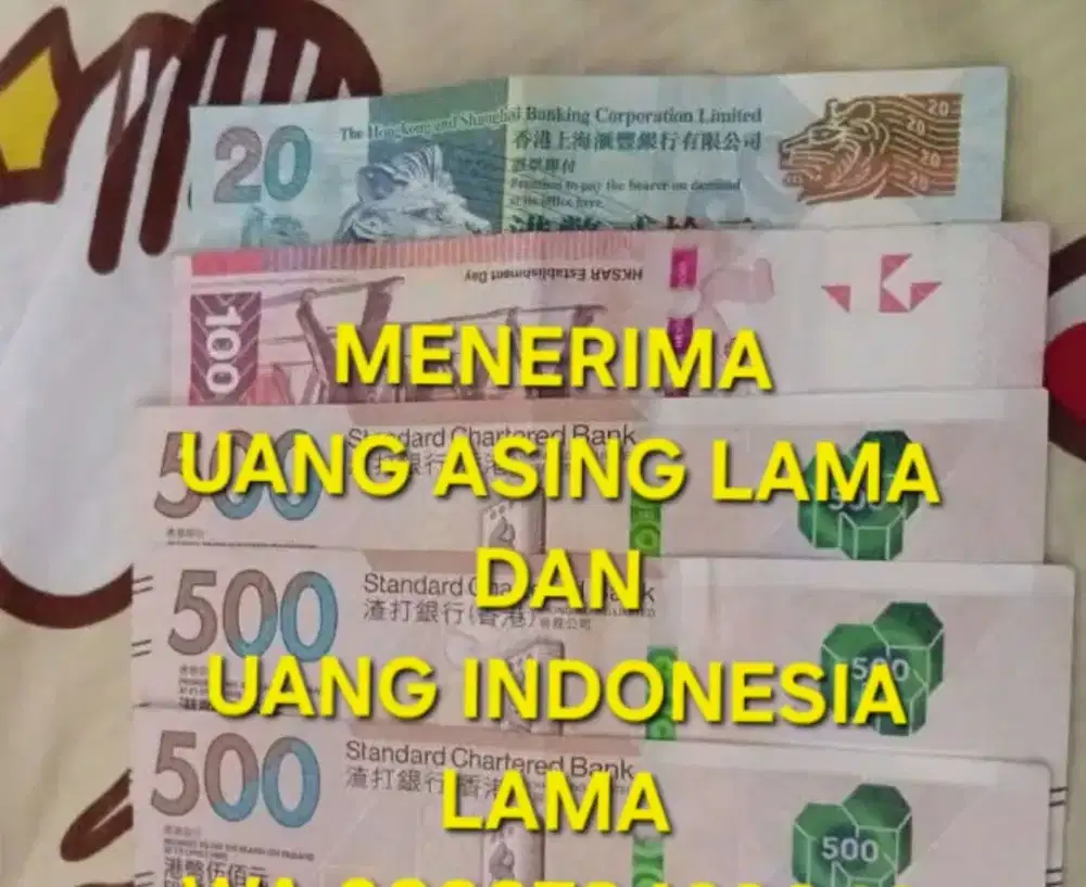 Menerima uang asing dan uang indonesia