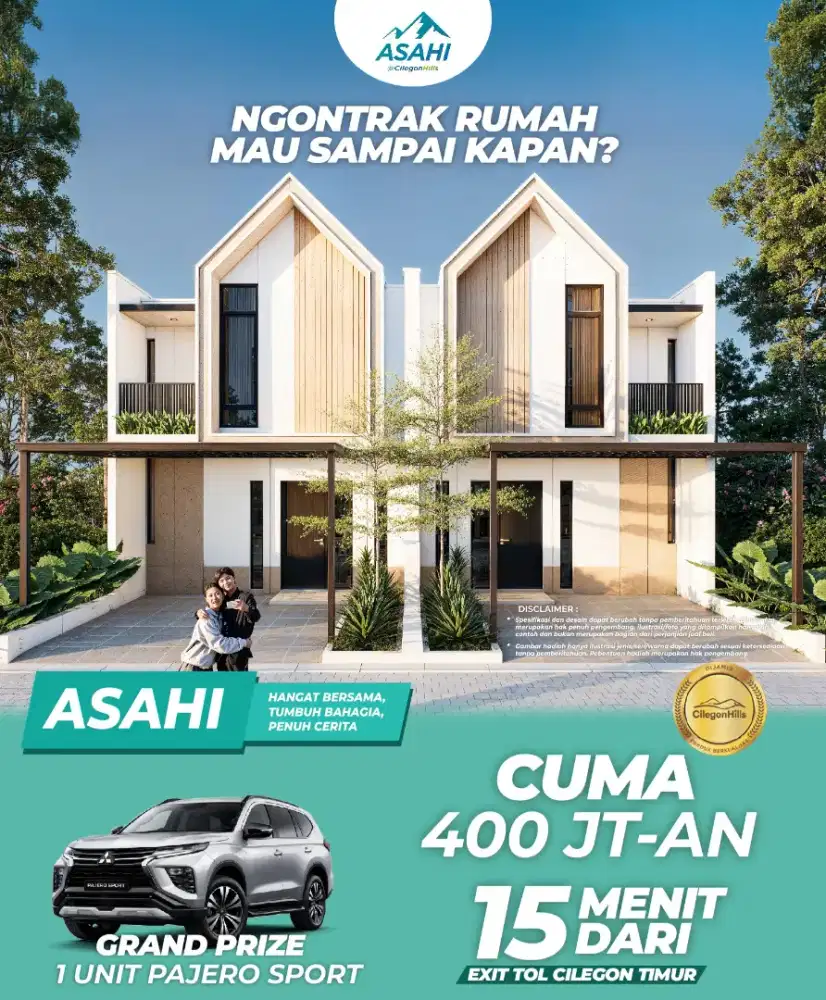 Rumah Berhadiah Pajero Sports Cicilan 2.5 Juta Per Bulan Kota Cilegon