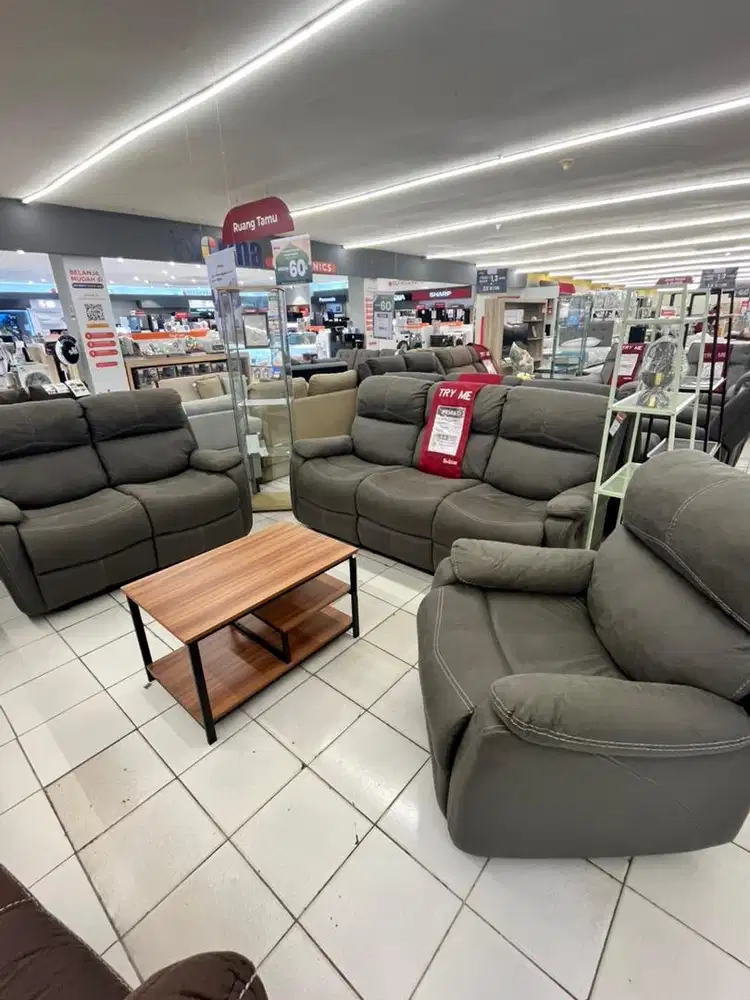 CEPAT HABIS! PROMO BESAR SOFA SET RECLINER / SOFA SET KELUARGA