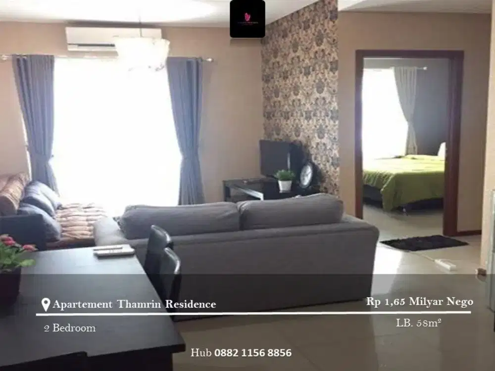 Dijual Apartement Thamrin Residence High Floor 2BR FF