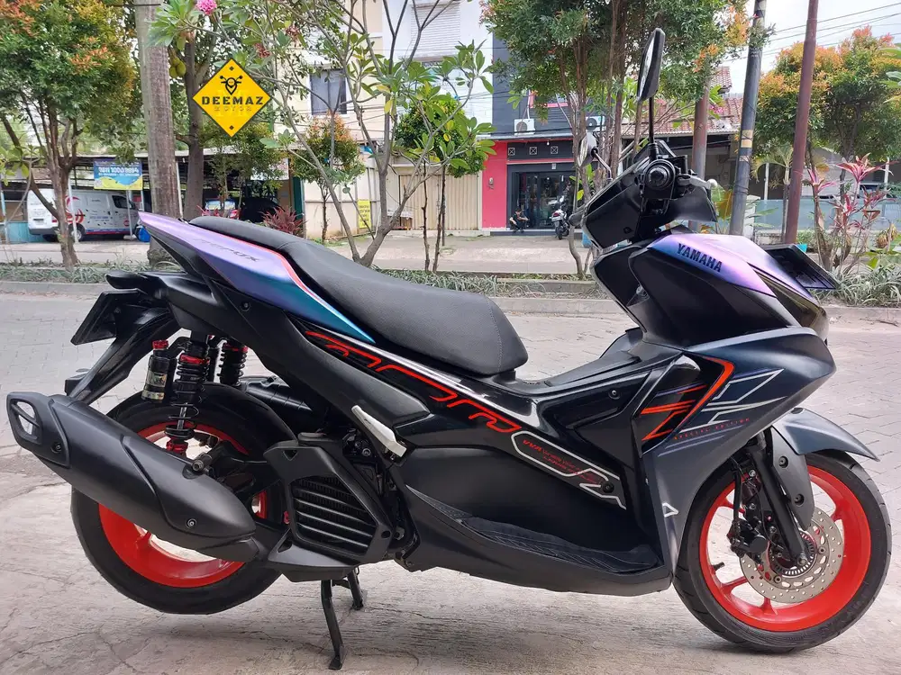 (DP 300 Rb)‼️ Aerox Cyber City Biru 2022 Cash, Kredit & Tukar Tambah