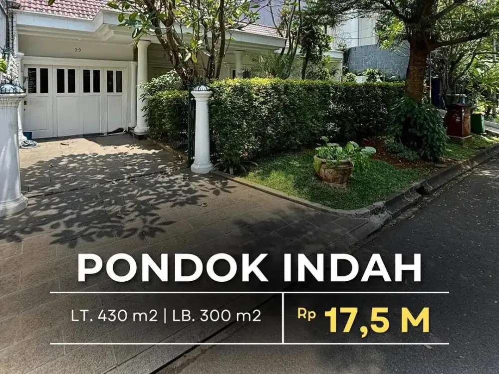 FOR SALE PONDOK INDAH PRIME AREA SIAP HUNI