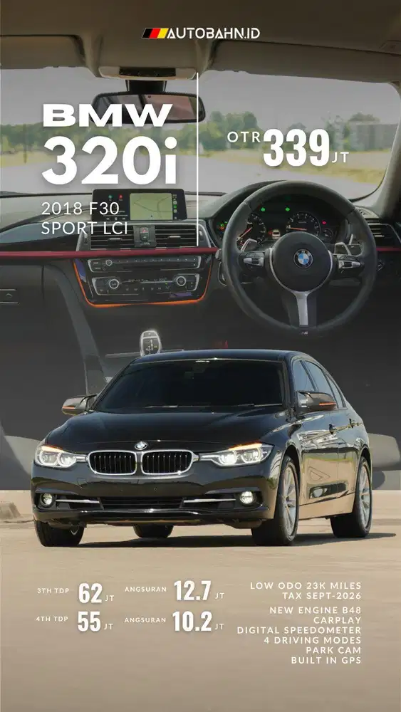 BMW 320i Sport Facelift LCI 2018 (F30)