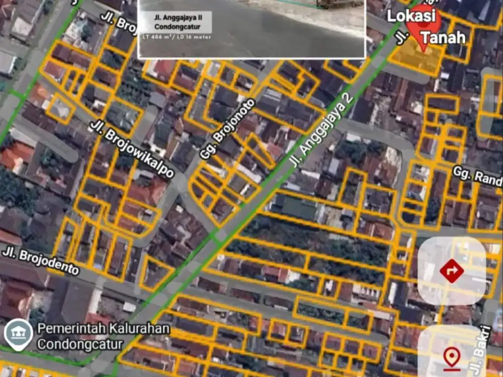 DIJUAL LOKASI STRATEGIS DI JL. RAYA ANGGAJAYA 2 CONDONGCATUR
