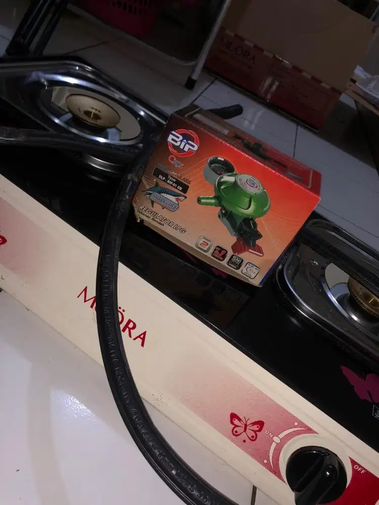 Kompor 2tungku,tempered glass(batu bara)