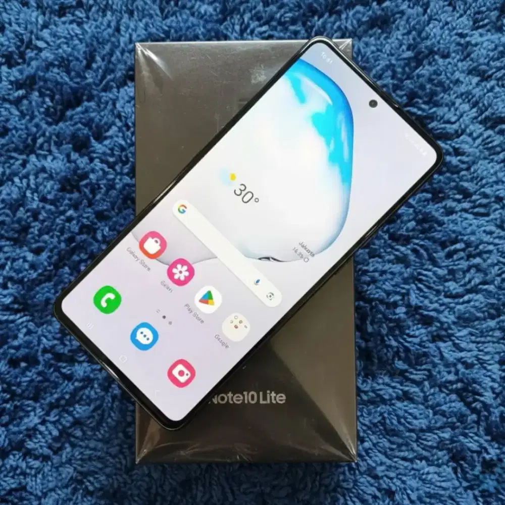 Samsung galaxy note 10 lite 8/128 resmi sein second fullset mulus ori