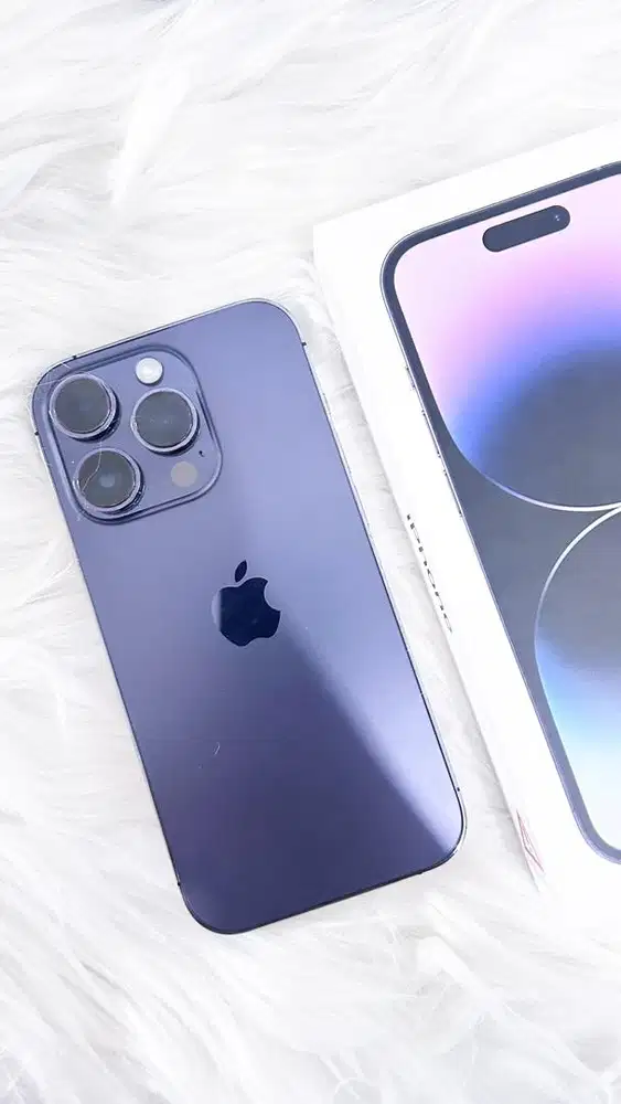 Iphone 14 pro 128gb deep purple, resmi iBox (like new)