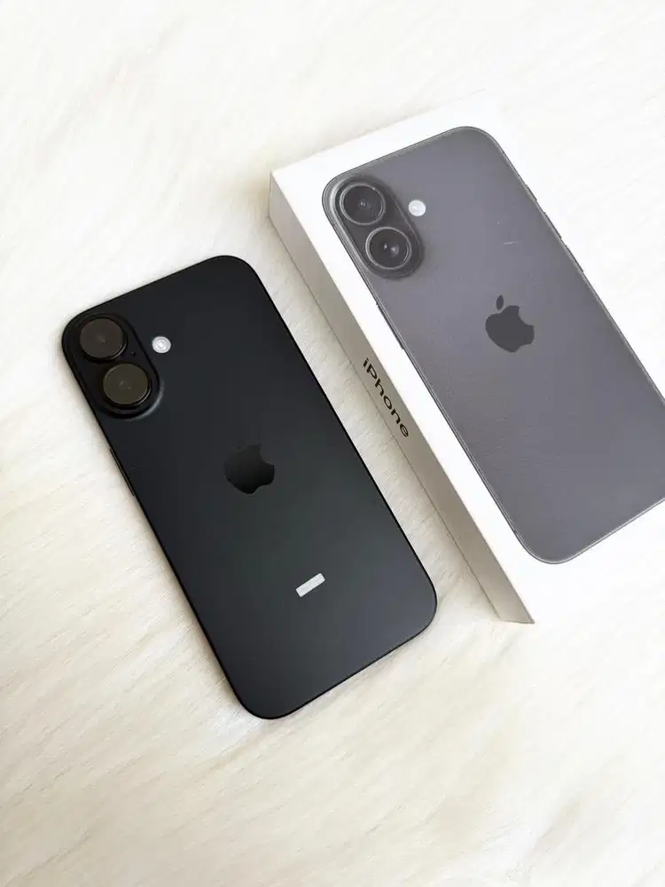 Iphone 16 128gb black, resmi iBox (like new)