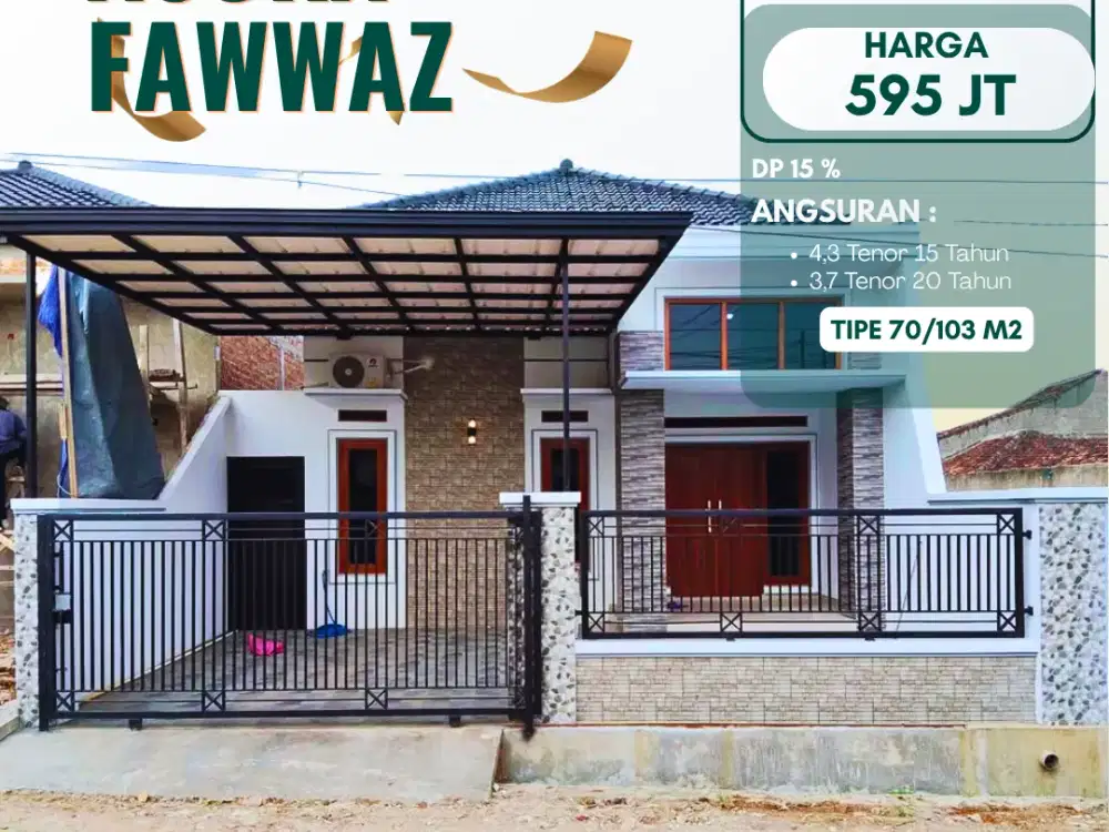 DI JUAL RUMAH DEKAT POLSEK TANJUNG SENANG AMAN BANJIR POTONGAN HARGA