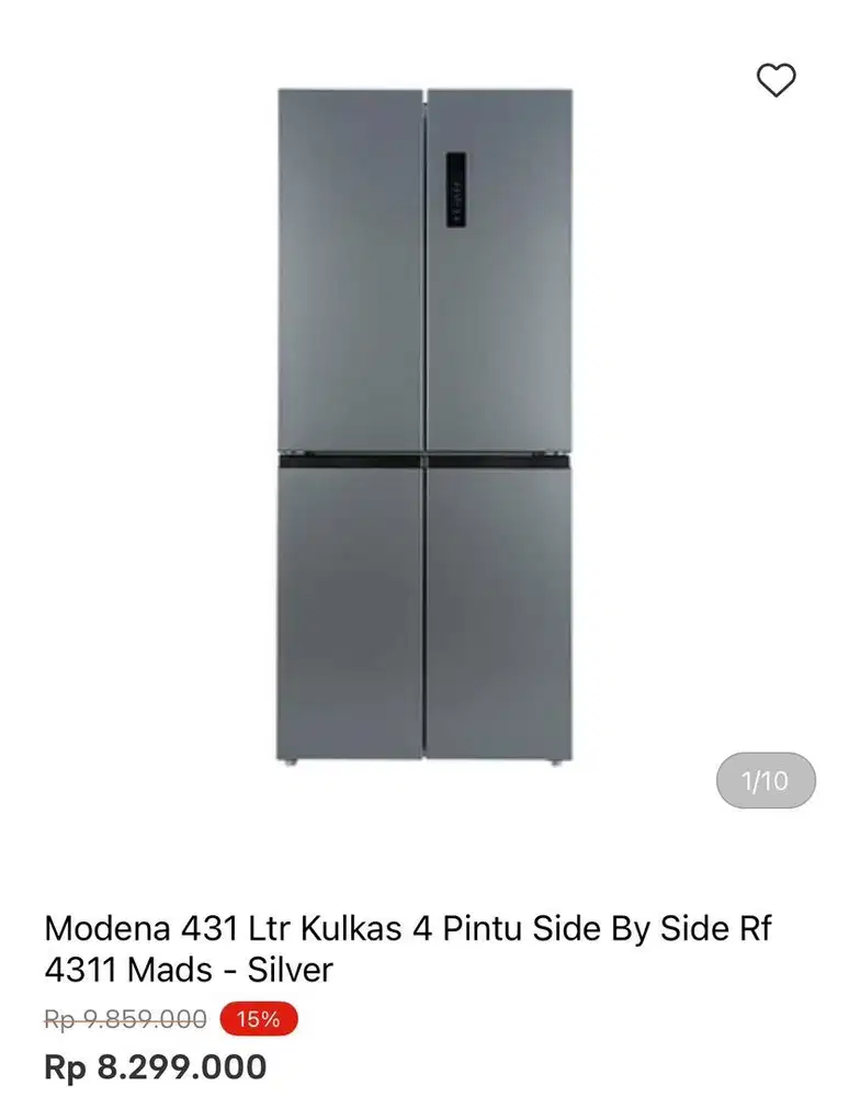 KULKAS MODENA MUTIDOOR 431liter