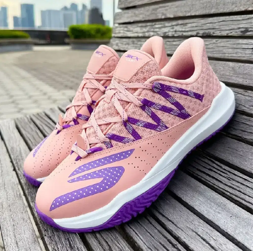 Original Sepatu Skecher Viper Court Rally 172110 PCH Peach Woman