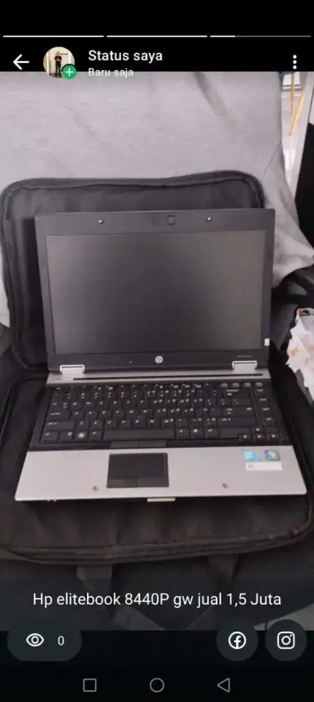 Hp Elitebook 8440P Ram 4gb 128gb
