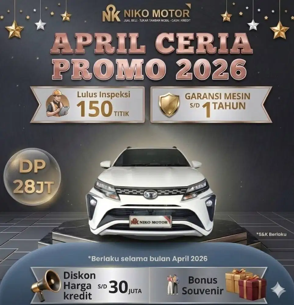 (SPT BARU KM10RB) TERIOS 1.5 R ADS 2024 MT :2023|2025