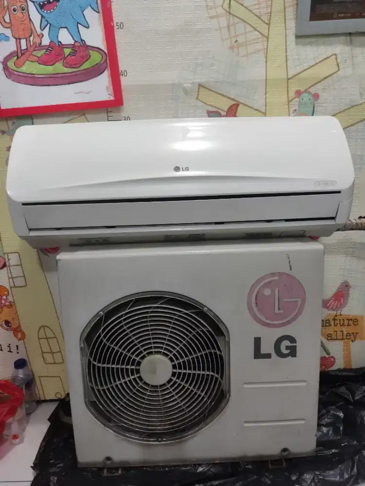AC LG TN05NL 1/2 PK SIAP PAKAI NORMAL JOSS ada remote tinggal pasang